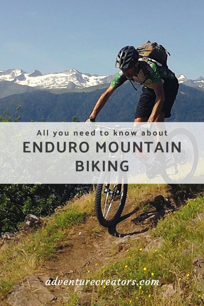 Enduro style mountain biking